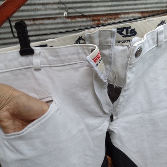 Sportline Made in EU 46 European size 34 regular breeches, white - Picture 2 of 8